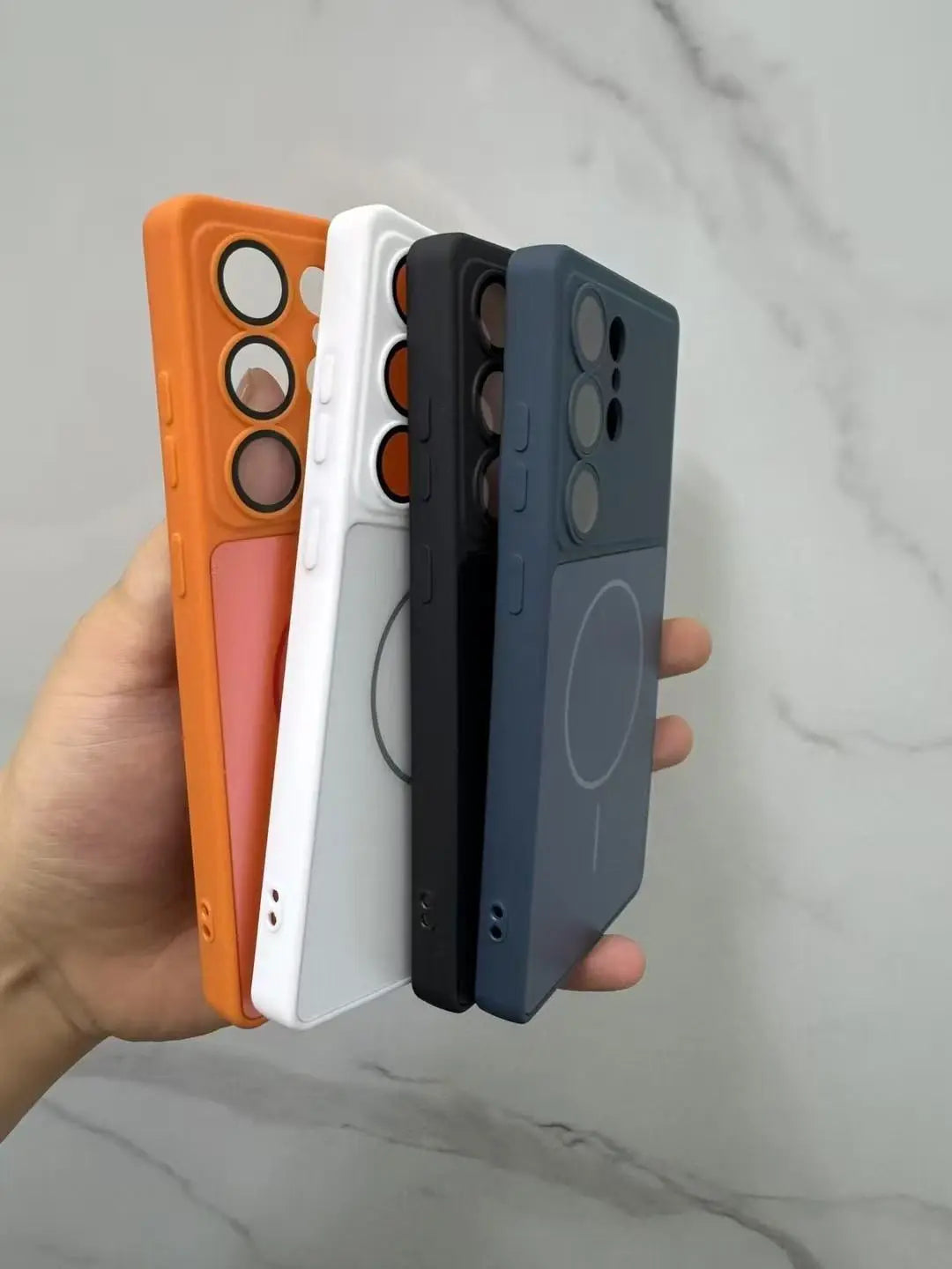 New AG Matte Finish Glass Magsafe Phone Case for Samsung Galaxy S26 S25 S24 S23 Ultra plus S26 S25 S24,Simple and Shockproof with Velvet Cover Camera Protection, Accessories, Smartphone