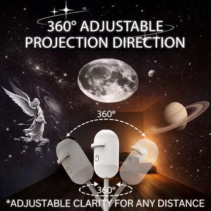 Galaxy Projector Light - Mini LED Projector for Bedroom, Starry Night Atmosphere for Playroom and Home Theater, Starlight Projector, Ideal Gift