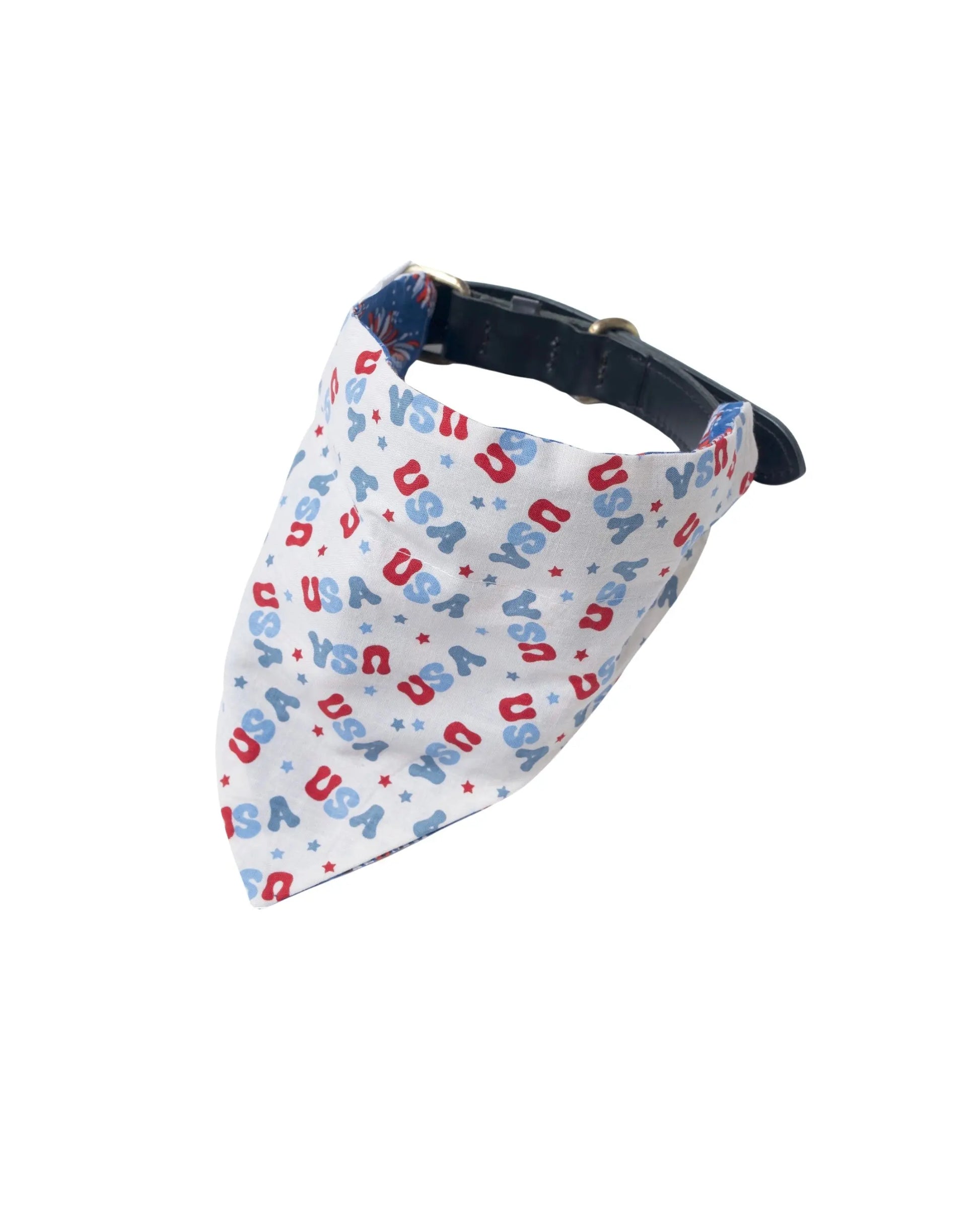 Fourth of July Pet Bandanas - 100% Cotton - Slide on the Collar and Tie on - Washable
